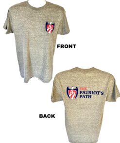 soft patriotic t-shirt in heather gray