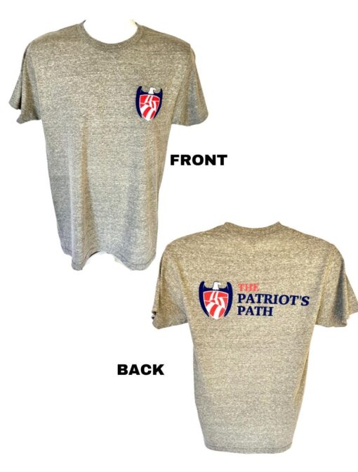 soft patriotic t-shirt in heather gray